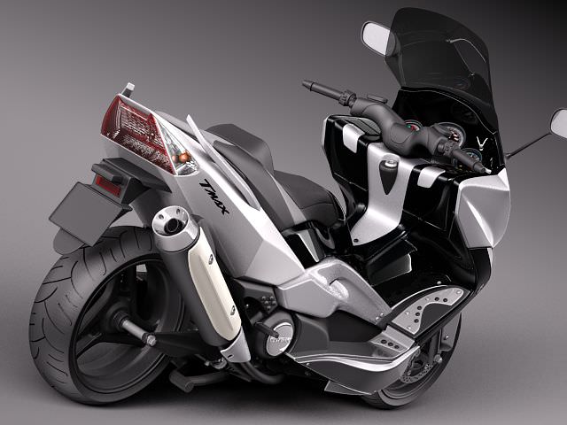 Yamaha T-Max 2008-2012 3D model_4