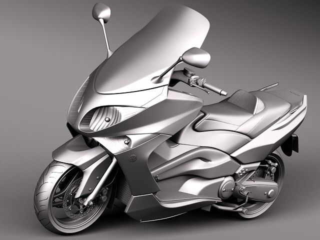 Yamaha T-Max 2008-2012 3D model_11