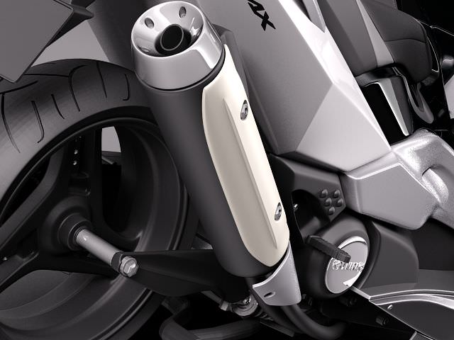 Yamaha T-Max 2008-2012 3D model_3