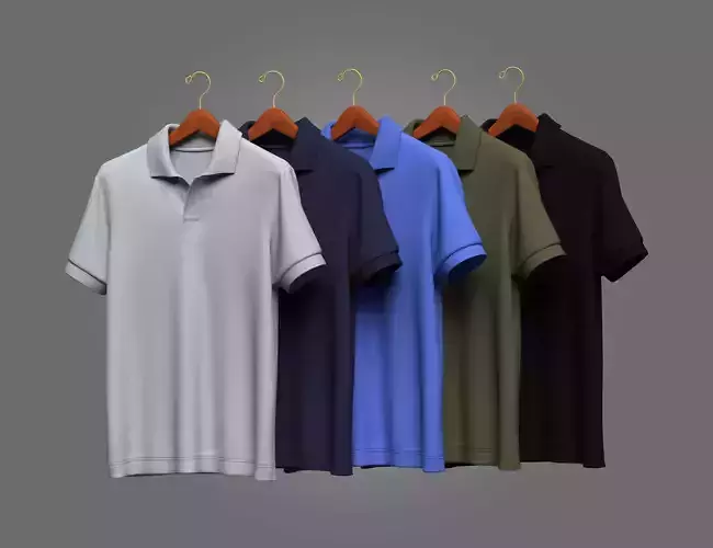 Polos on Hanger 3D Model