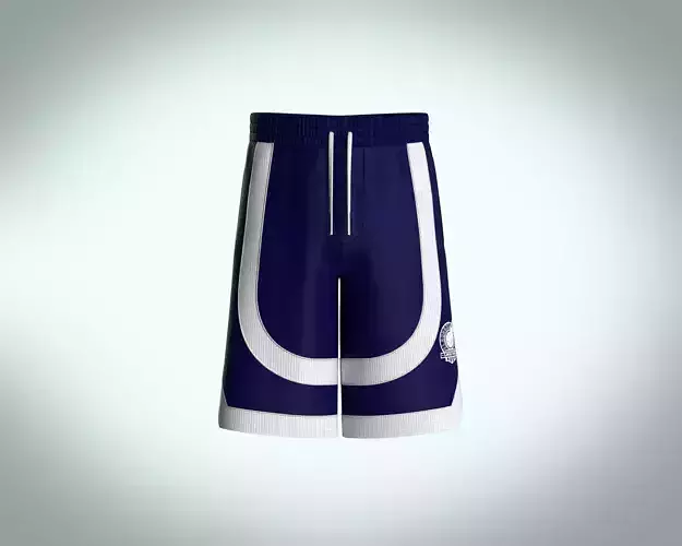 Mens Relaxed Fit Knee-length Shorts with cut and sew detailing