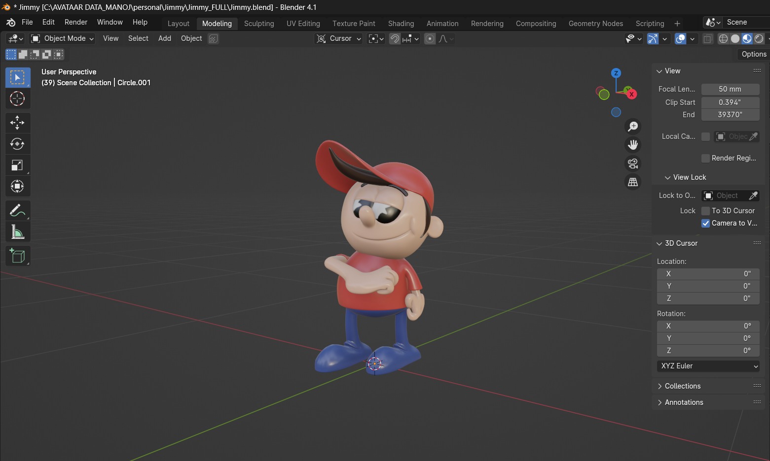 Jimmy mascot 3D print model_5