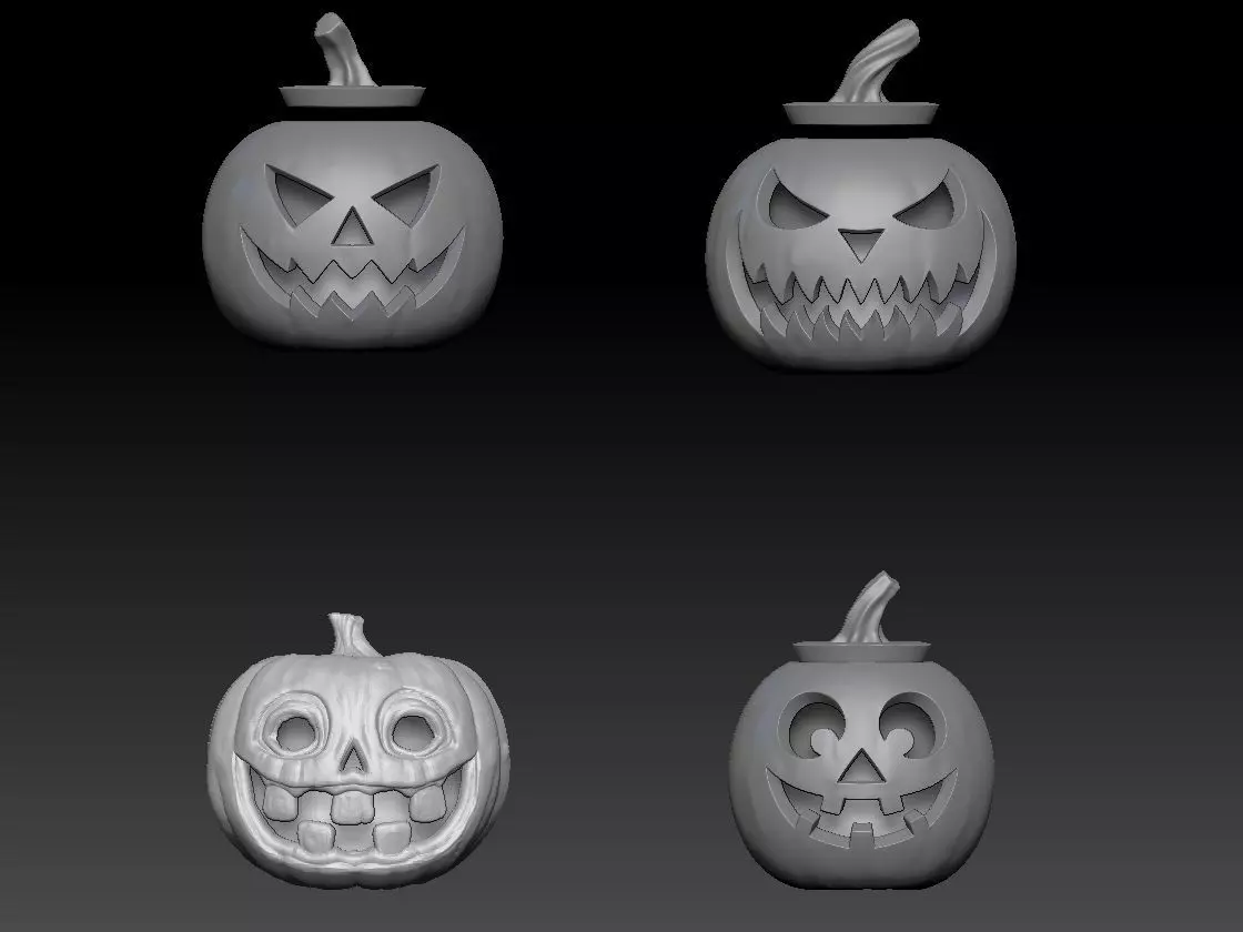 halloween pumpkin 3D print model_0