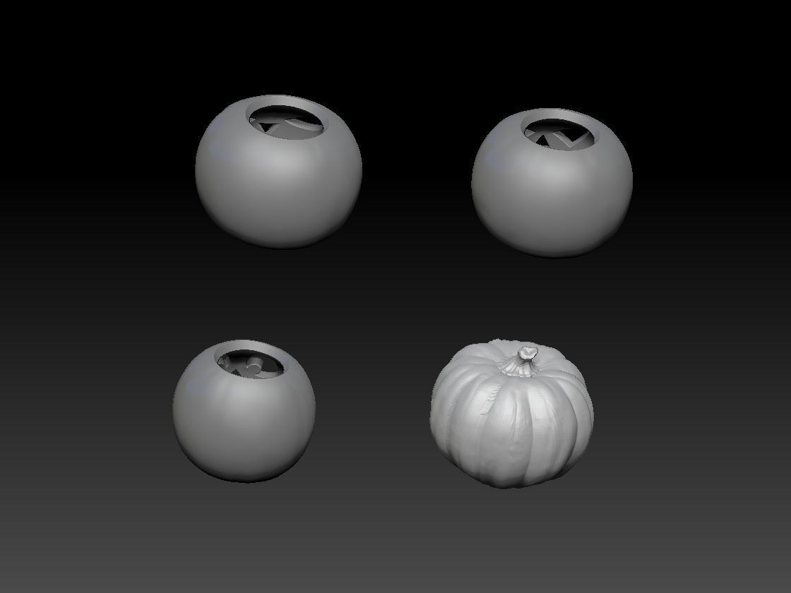 halloween pumpkin 3D print model_2