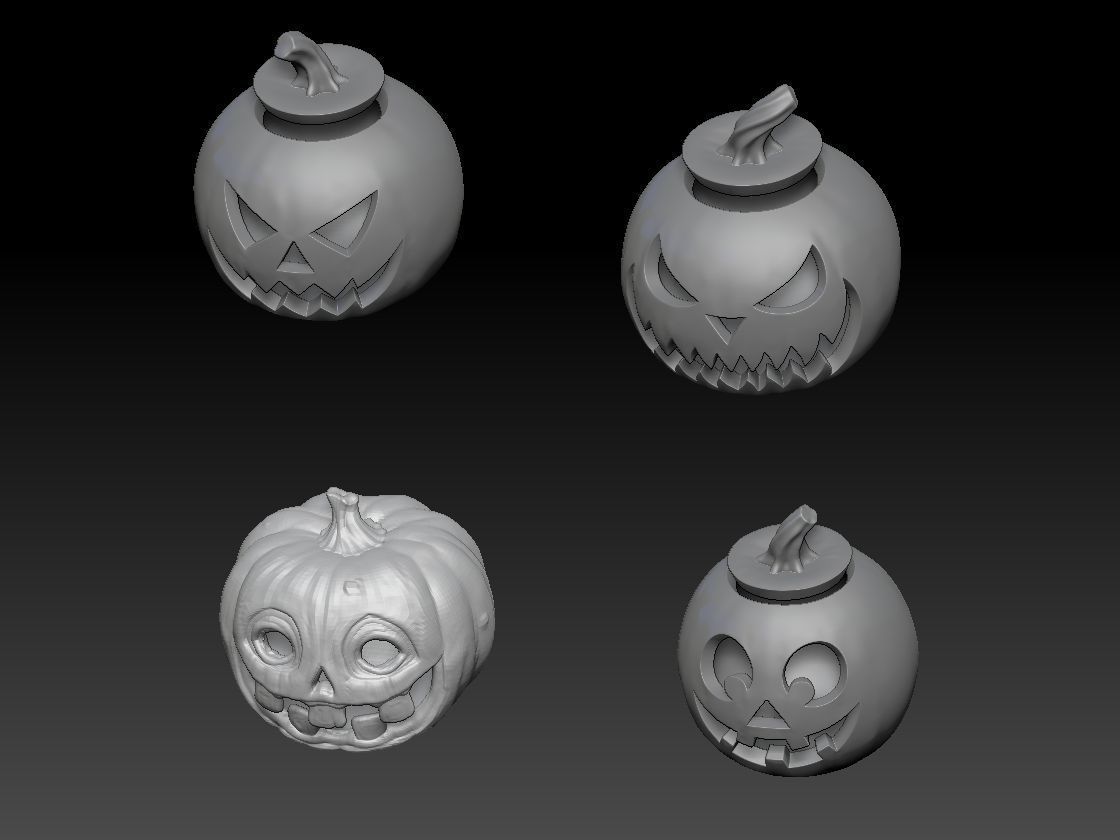 halloween pumpkin 3D print model_1