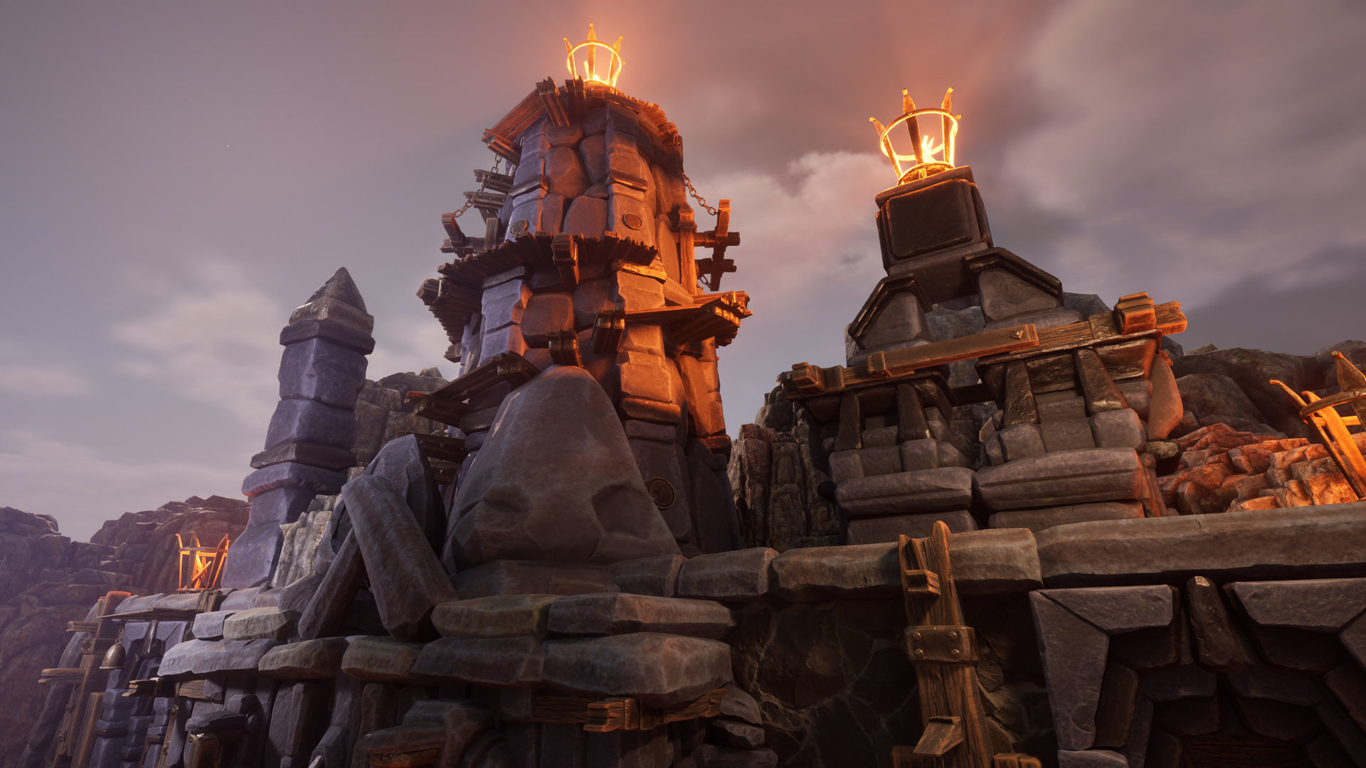 Brutal architecture Low-poly 3D model_4