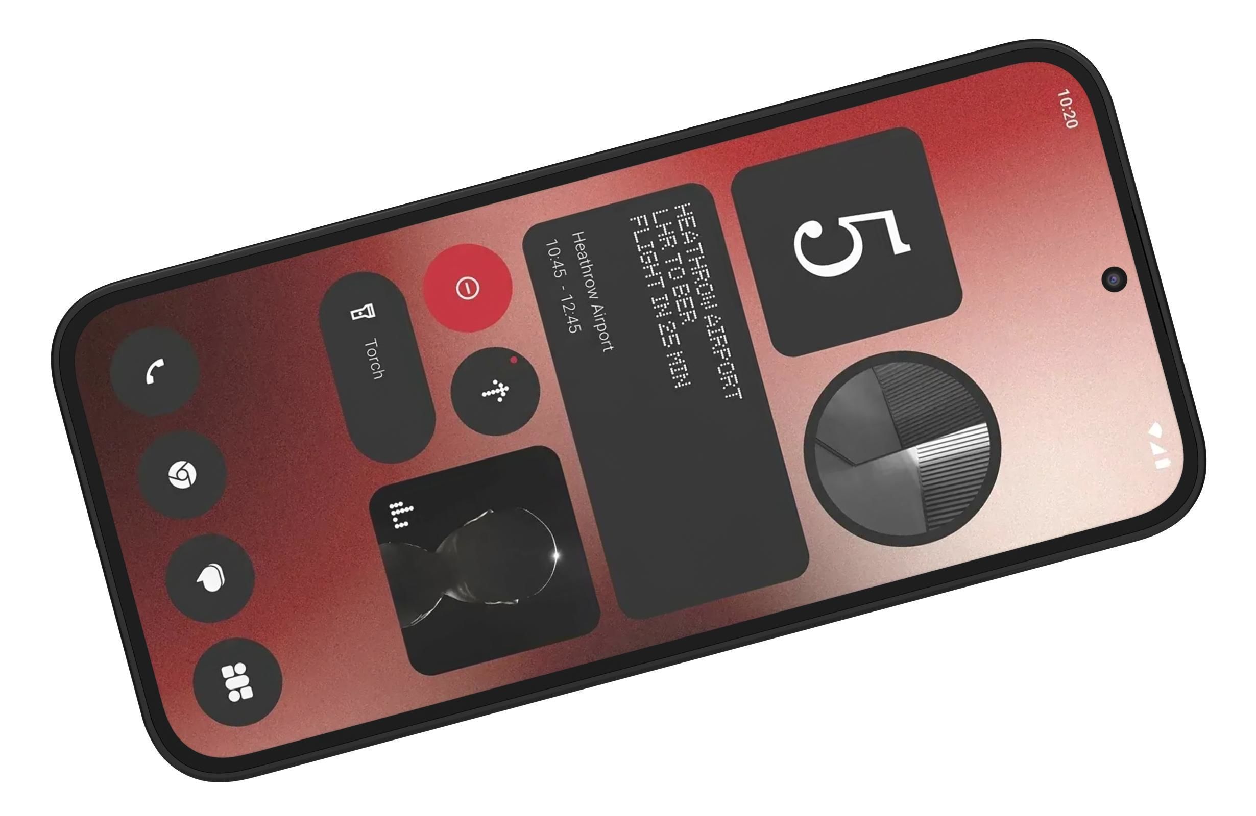 Nothing Phone 2a Black 3D model_10