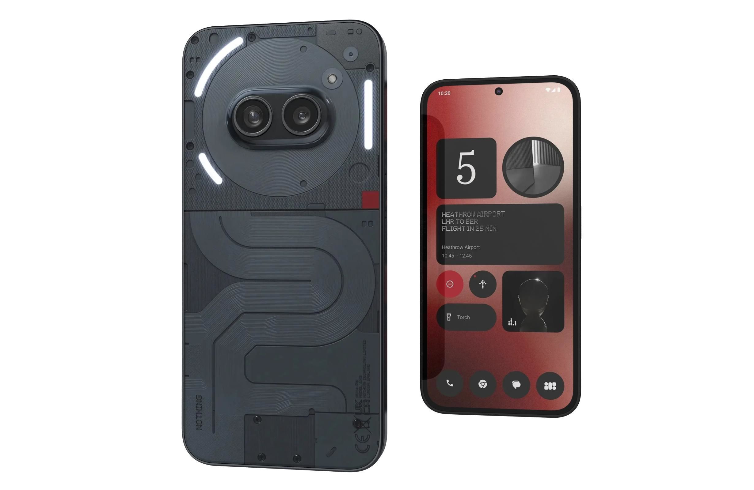 Nothing Phone 2a Black 3D model_7