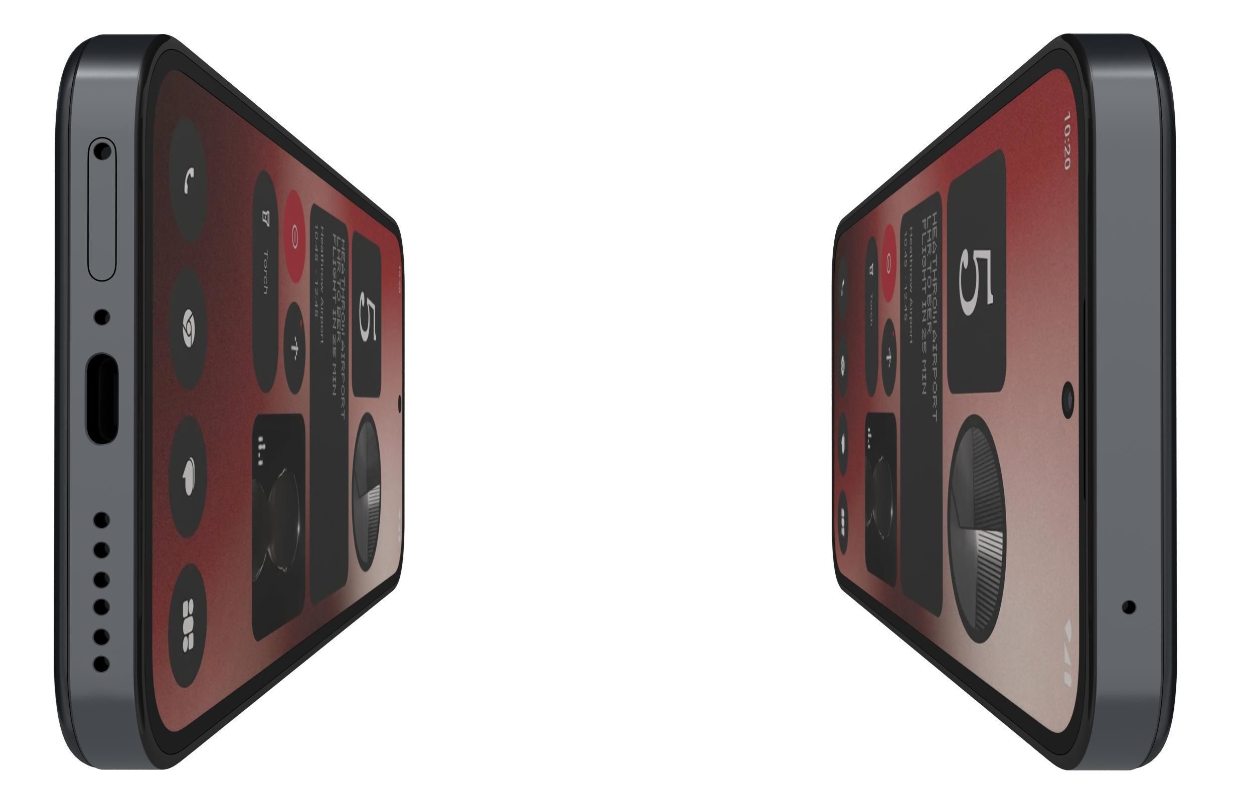 Nothing Phone 2a Black 3D model_8