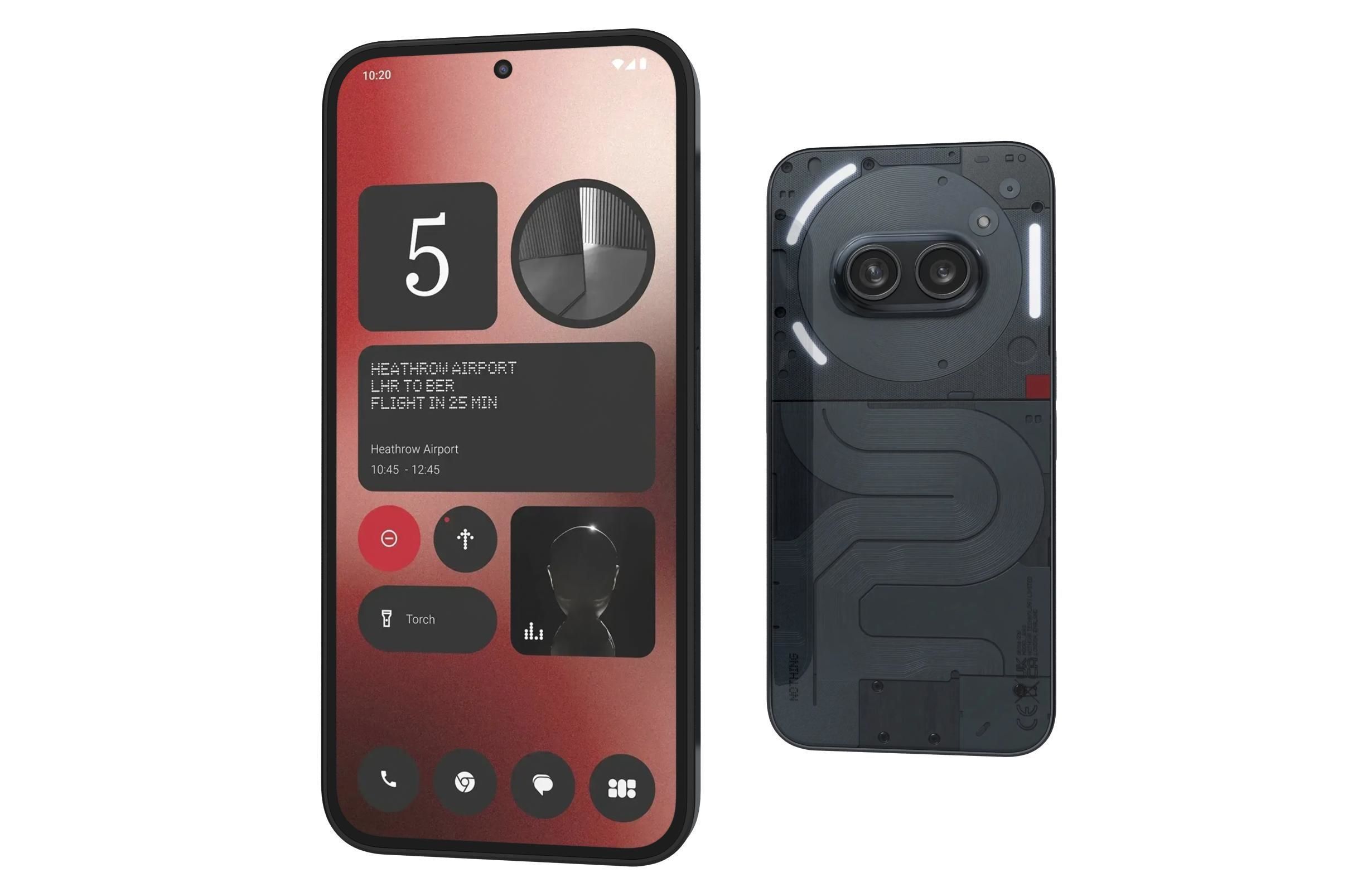 Nothing Phone 2a Black 3D model_6