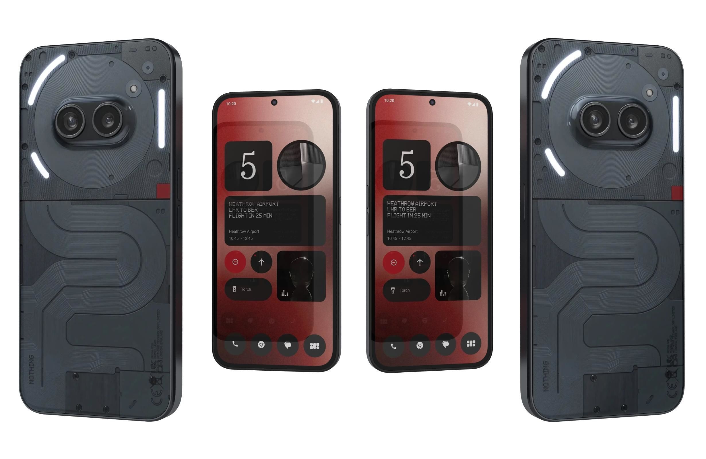 Nothing Phone 2a Black 3D model_4