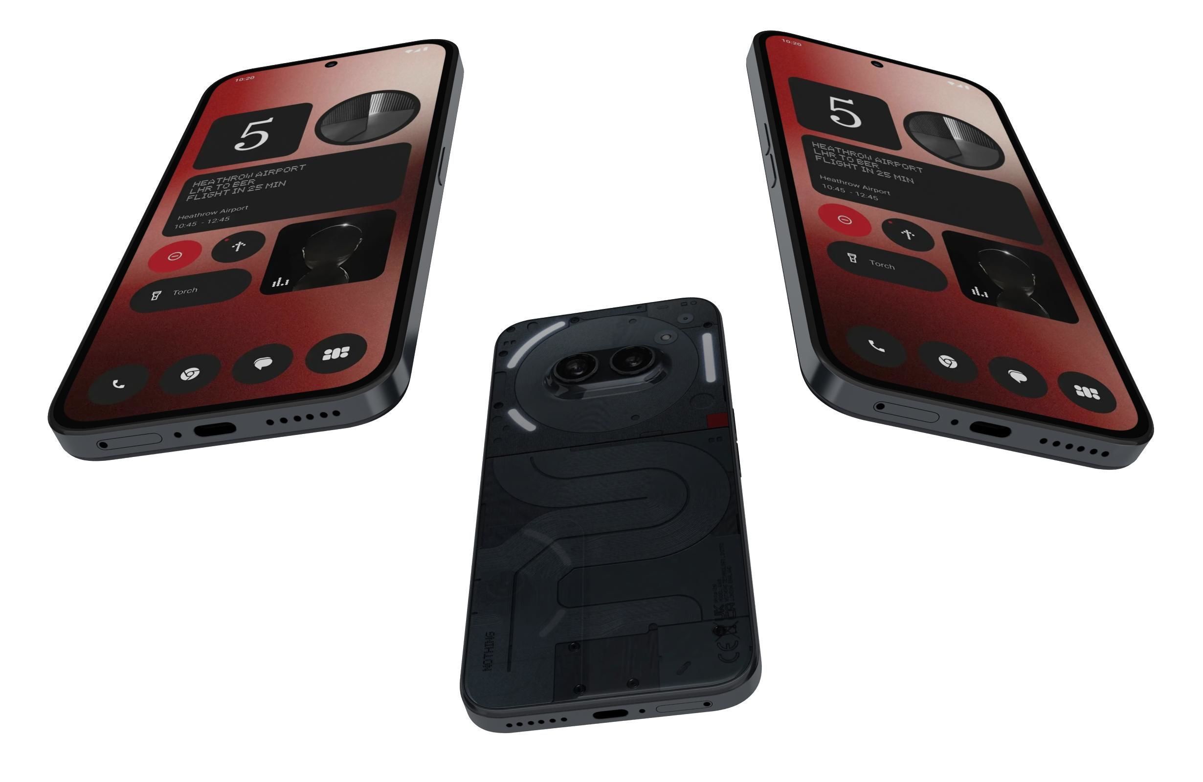 Nothing Phone 2a Black 3D model_3