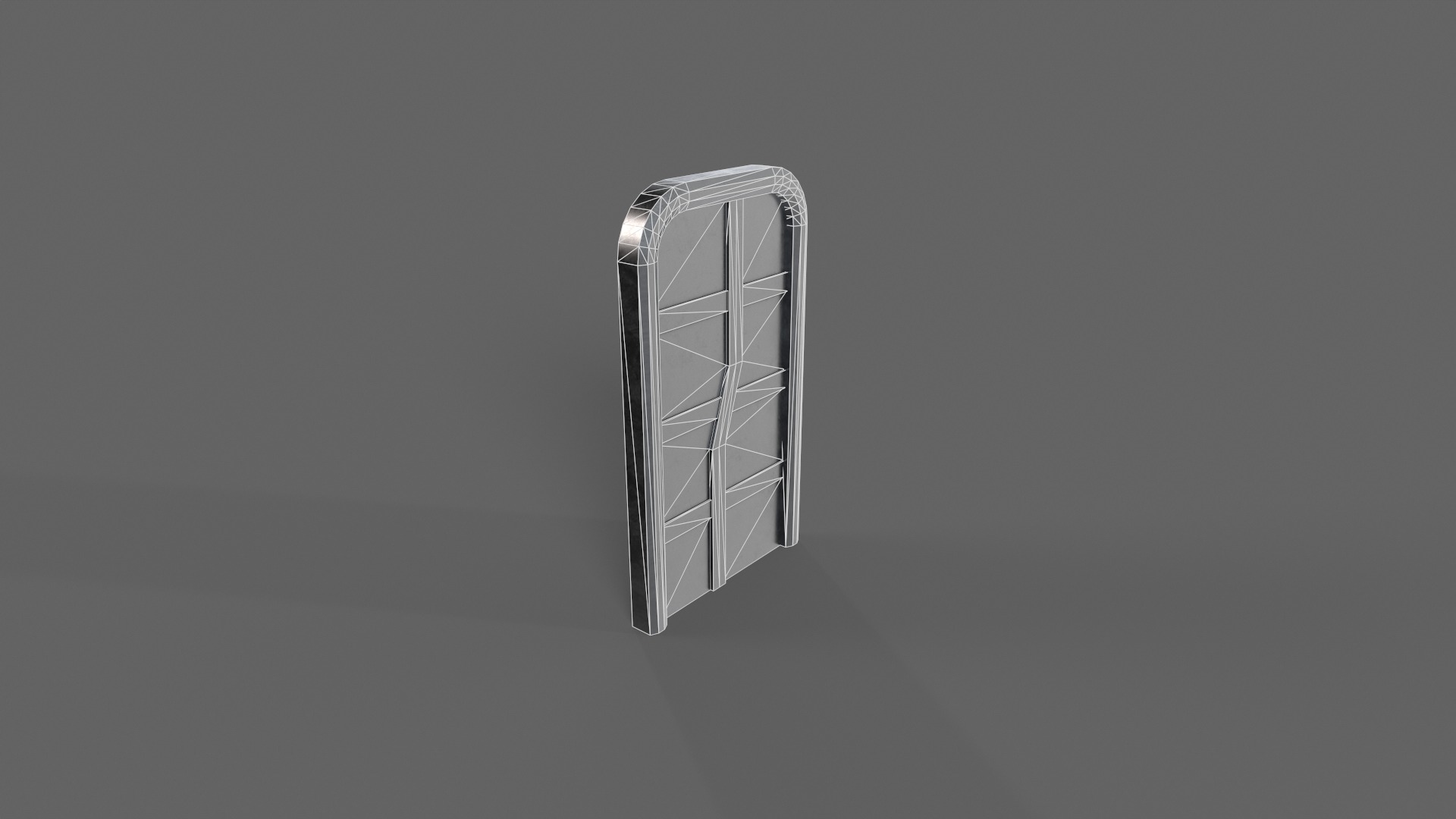 PBR Sci-Fi Door 1 Low-poly 3D model_12