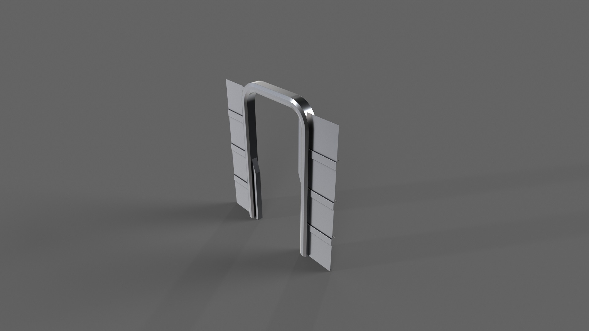 PBR Sci-Fi Door 1 Low-poly 3D model_8