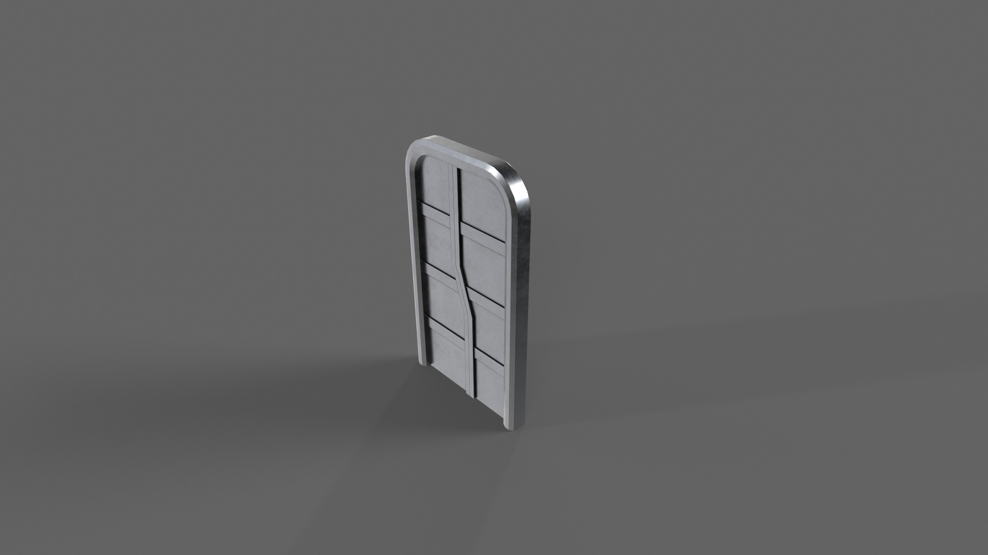 PBR Sci-Fi Door 1 Low-poly 3D model_13
