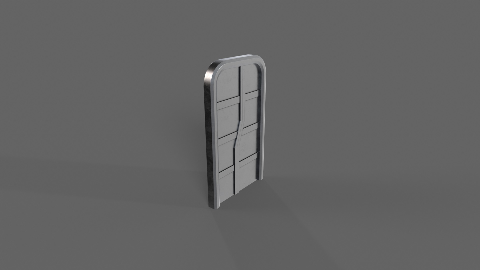 PBR Sci-Fi Door 1 Low-poly 3D model_11
