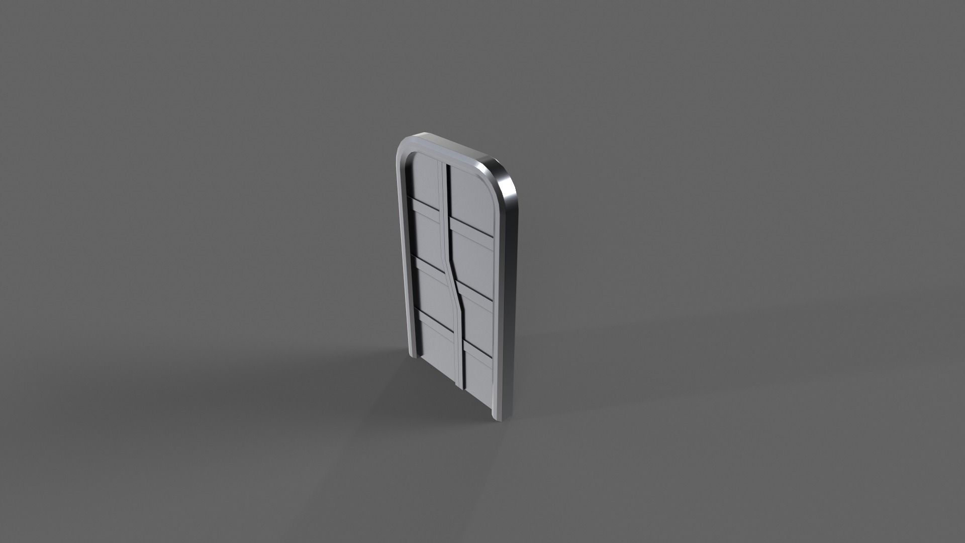 PBR Sci-Fi Door 1 Low-poly 3D model_7