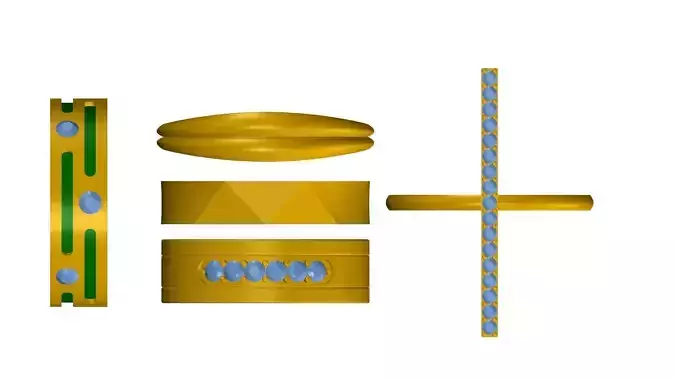 Ring 6-10 3D Printable Model Free New Chinese Dragon Ring