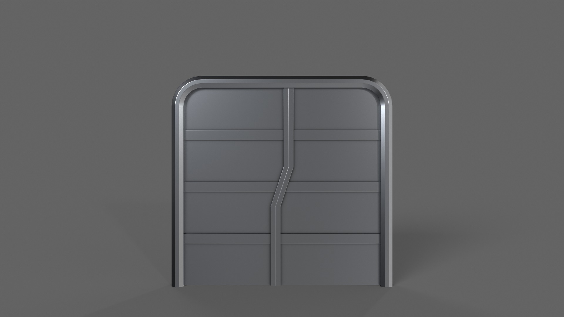 PBR Sci-Fi Door 2 Low-poly 3D model_3