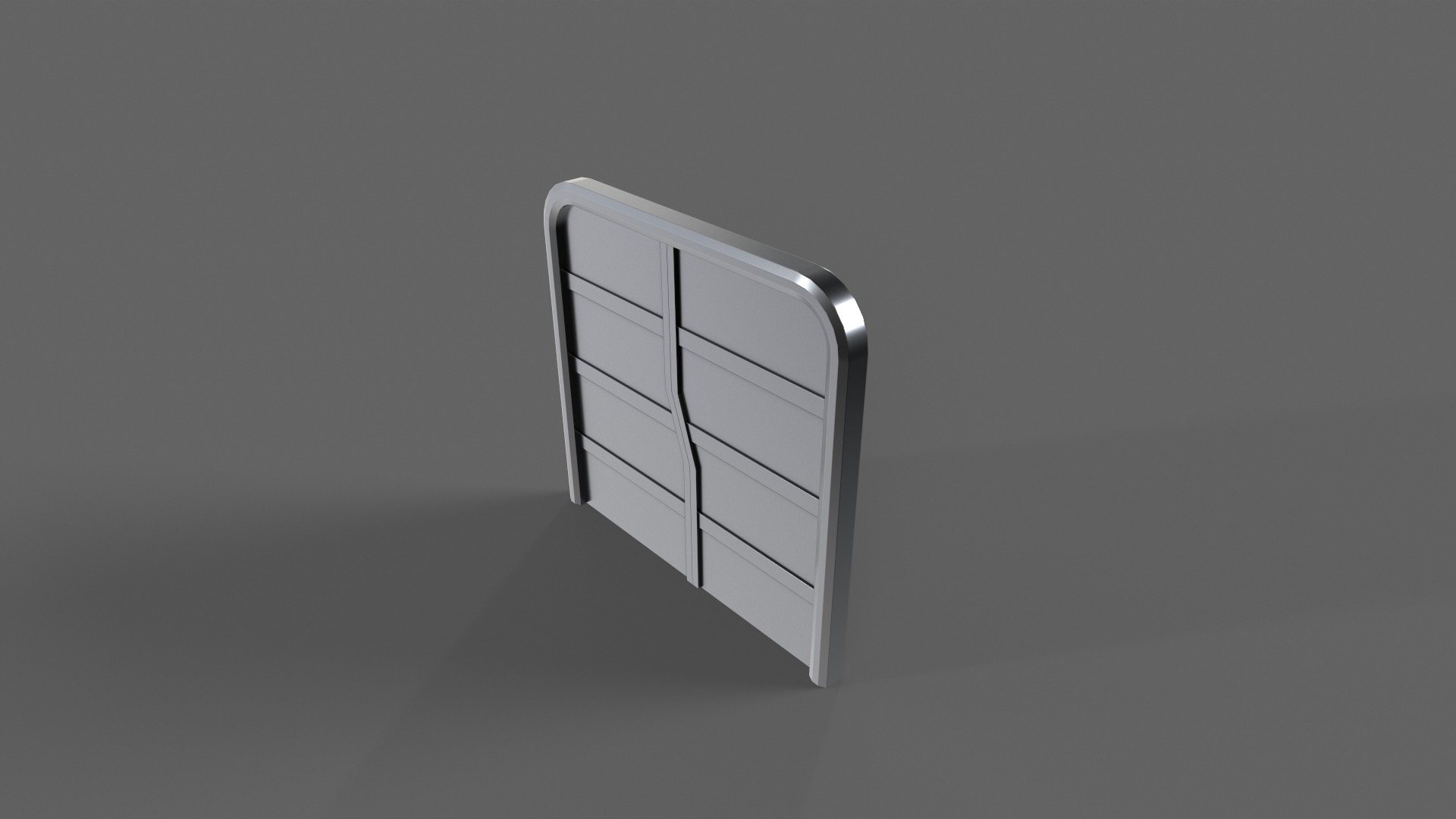 PBR Sci-Fi Door 2 Low-poly 3D model_7