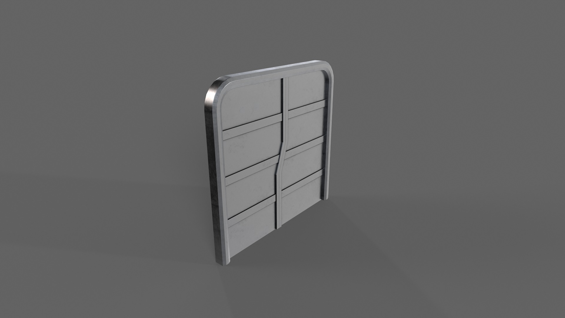 PBR Sci-Fi Door 2 Low-poly 3D model_11