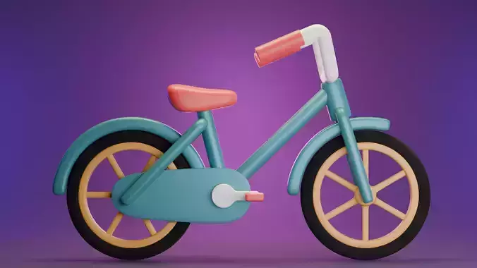 Cartoon style Bicycle