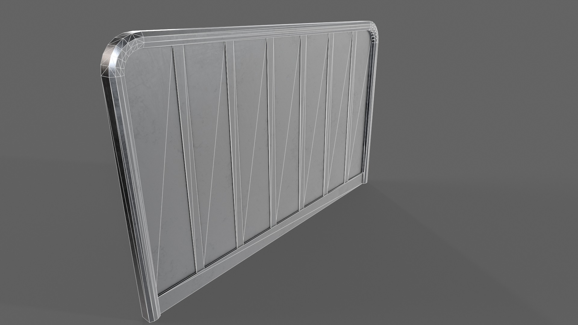PBR Sci-Fi Door 3 Low-poly 3D model_12