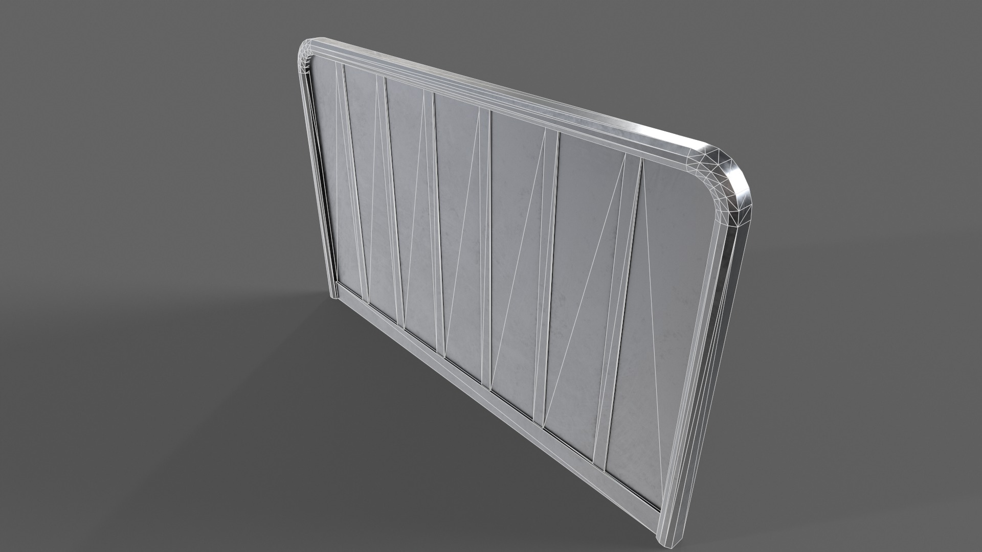 PBR Sci-Fi Door 3 Low-poly 3D model_14