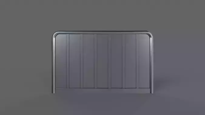 PBR Sci-Fi Door 3 Low-poly 3D model