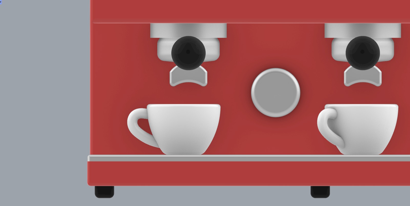 Coffee Machine with Mugs 3D model_23