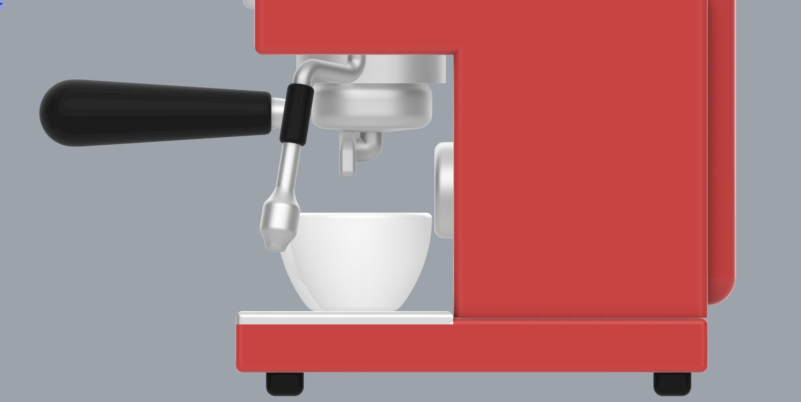 Coffee Machine with Mugs 3D model_28