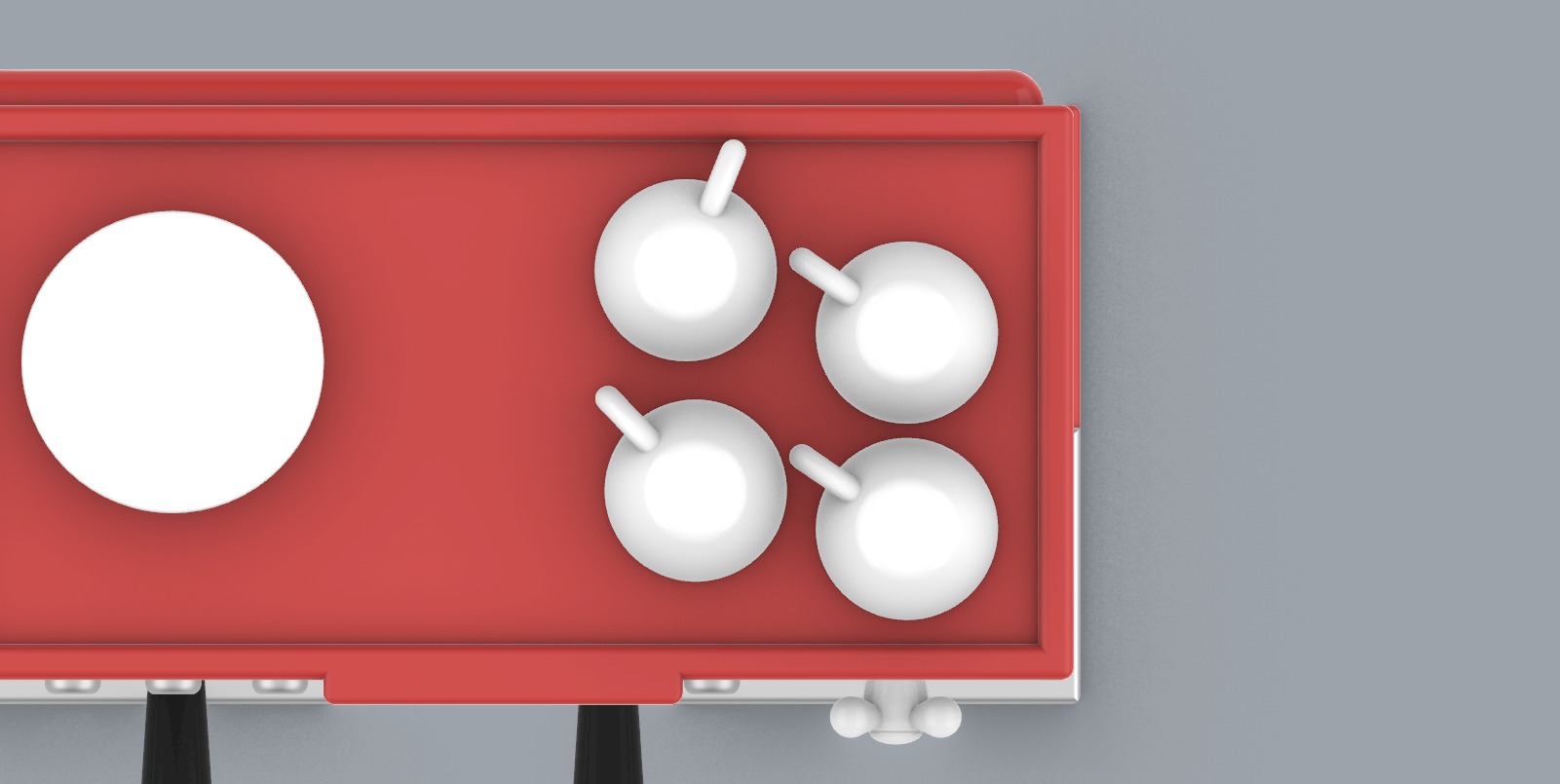 Coffee Machine with Mugs 3D model_15