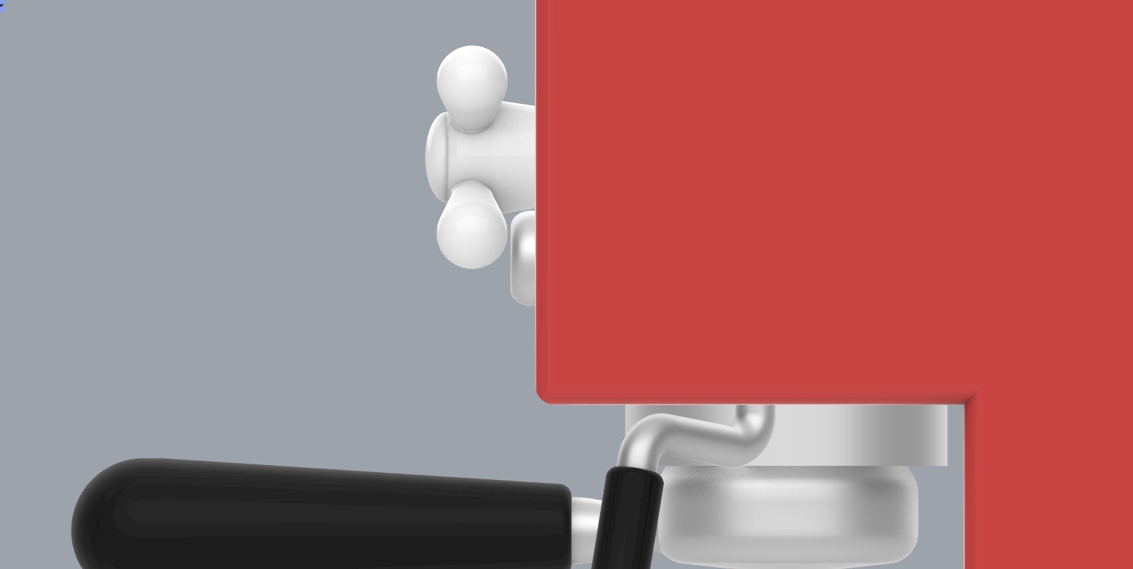 Coffee Machine with Mugs 3D model_30