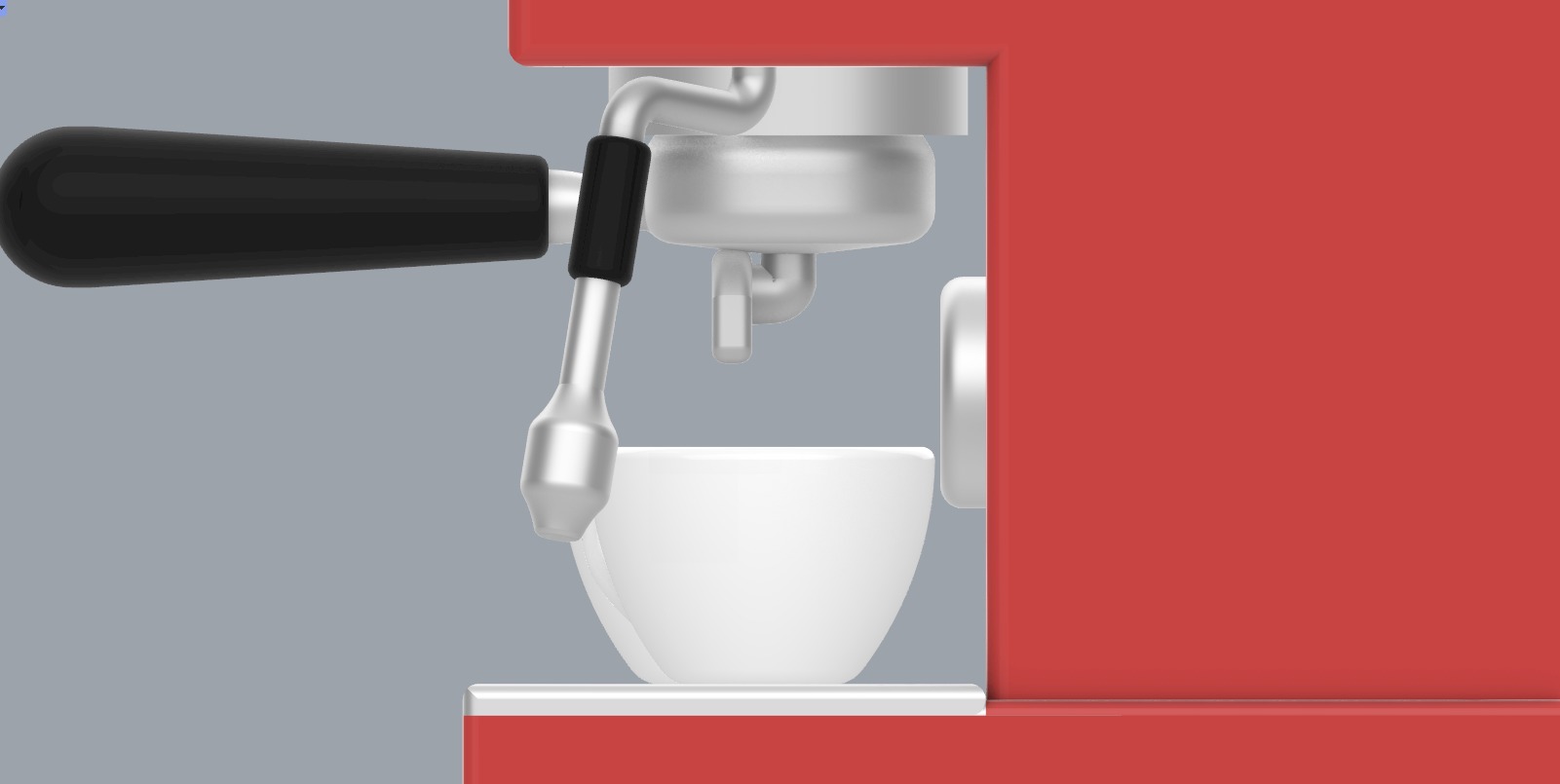Coffee Machine with Mugs 3D model_29