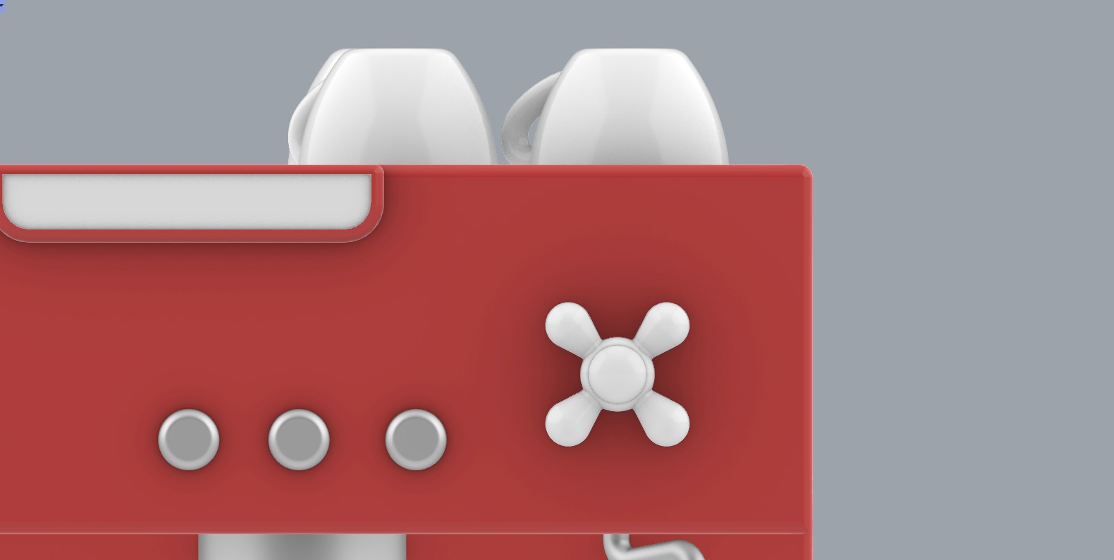 Coffee Machine with Mugs 3D model_22