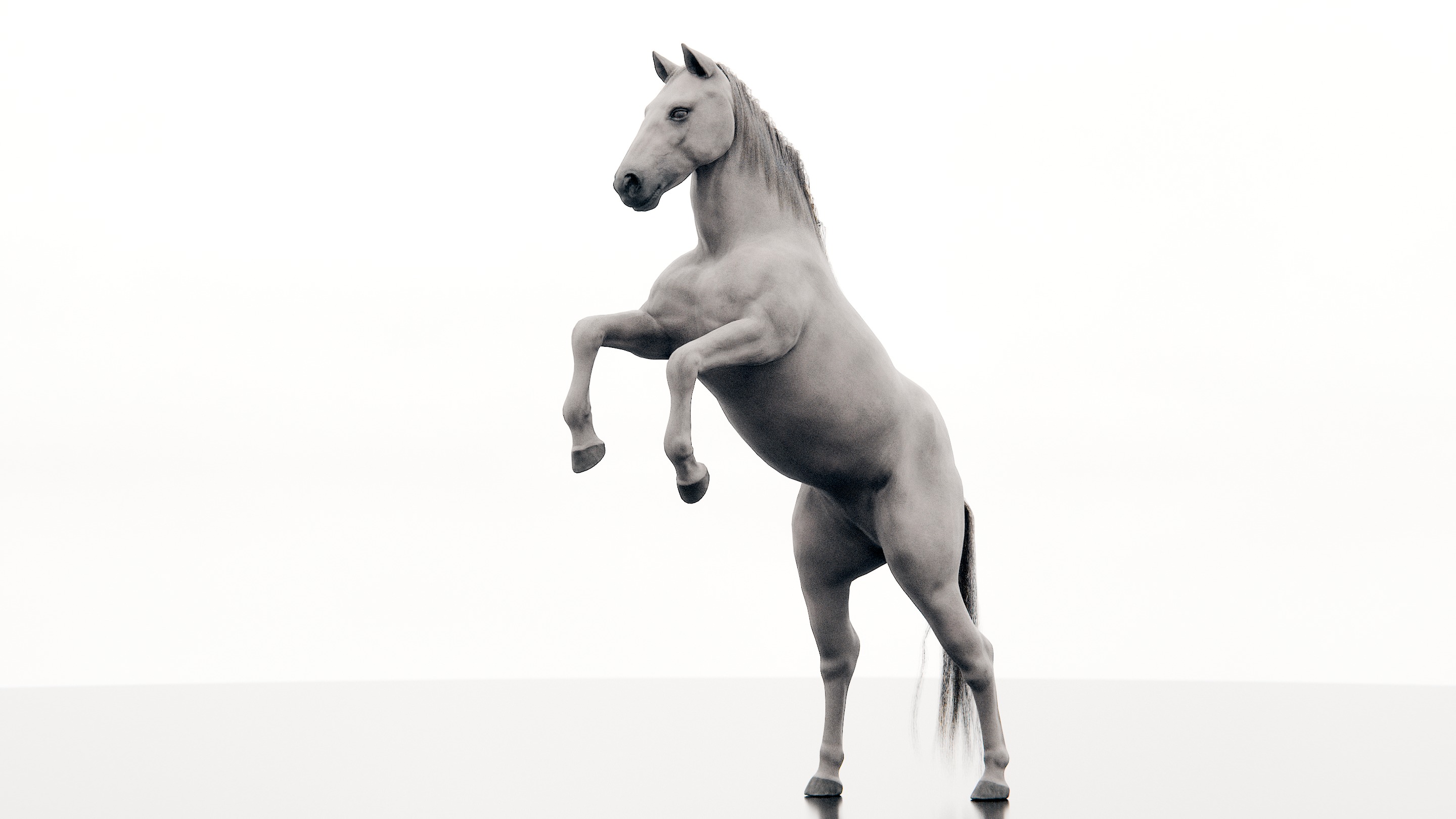 Horse - Realistic Low-poly 3D model_16