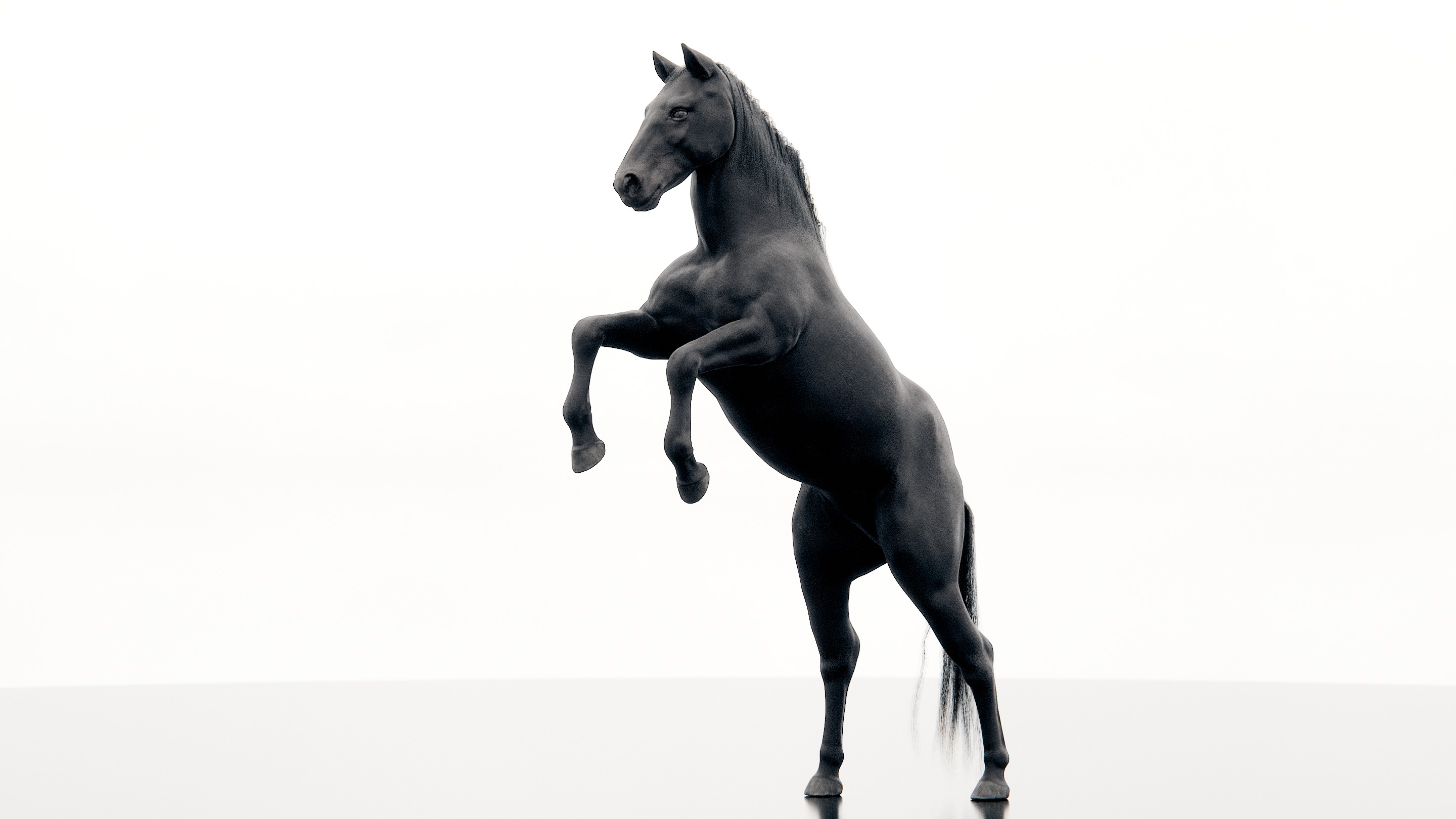 Horse - Realistic Low-poly 3D model_17