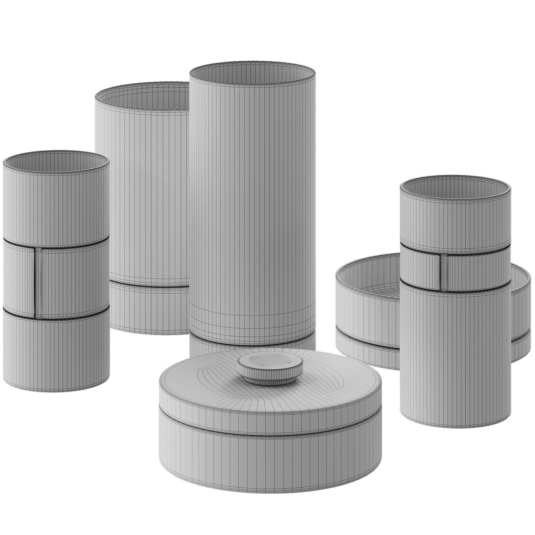 Decorative set 3D model_5