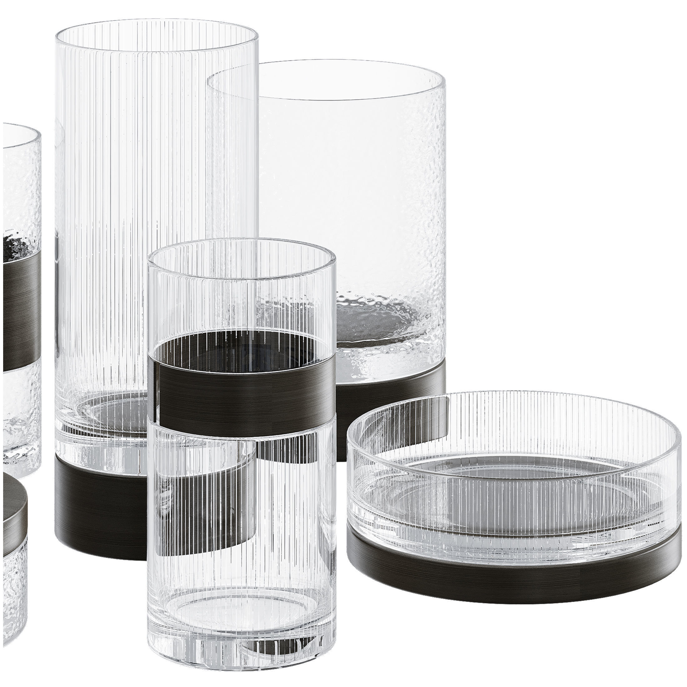 Decorative set 3D model_1