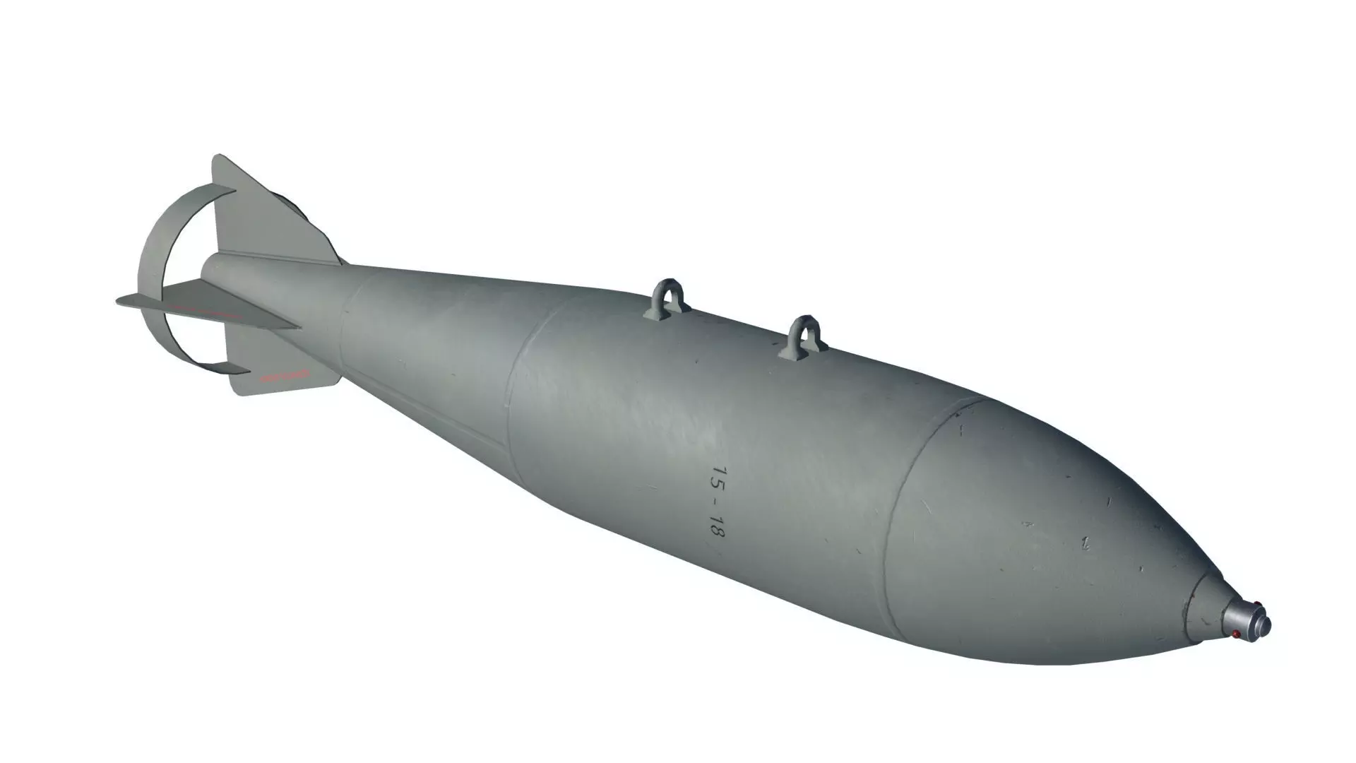 FAB500-M62 Soviet Russian Aircraft Bomb Game Ready PBR Low-poly 3D model_0
