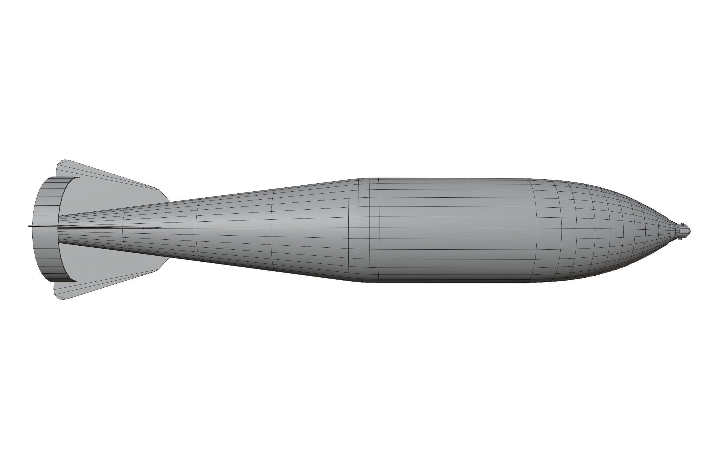 FAB500-M62 Soviet Russian Aircraft Bomb Game Ready PBR Low-poly 3D model_19