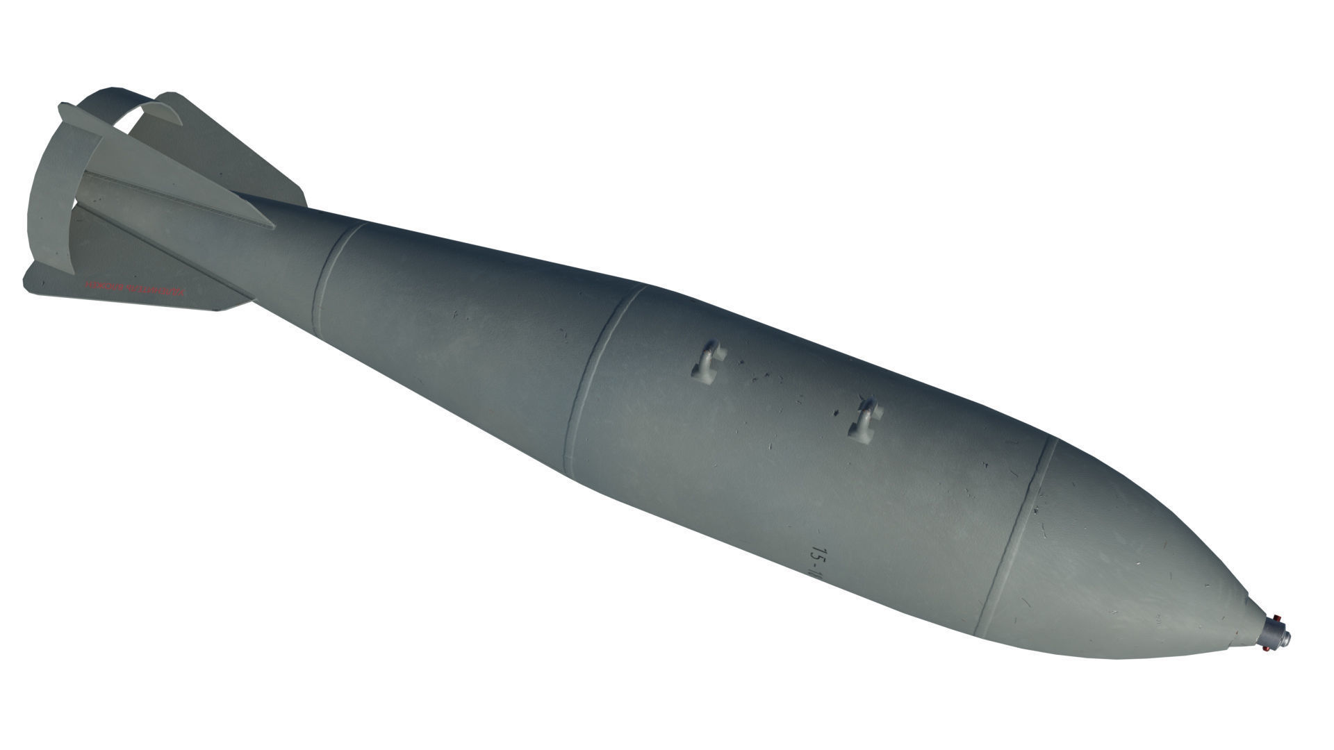FAB500-M62 Soviet Russian Aircraft Bomb Game Ready PBR Low-poly 3D model_10