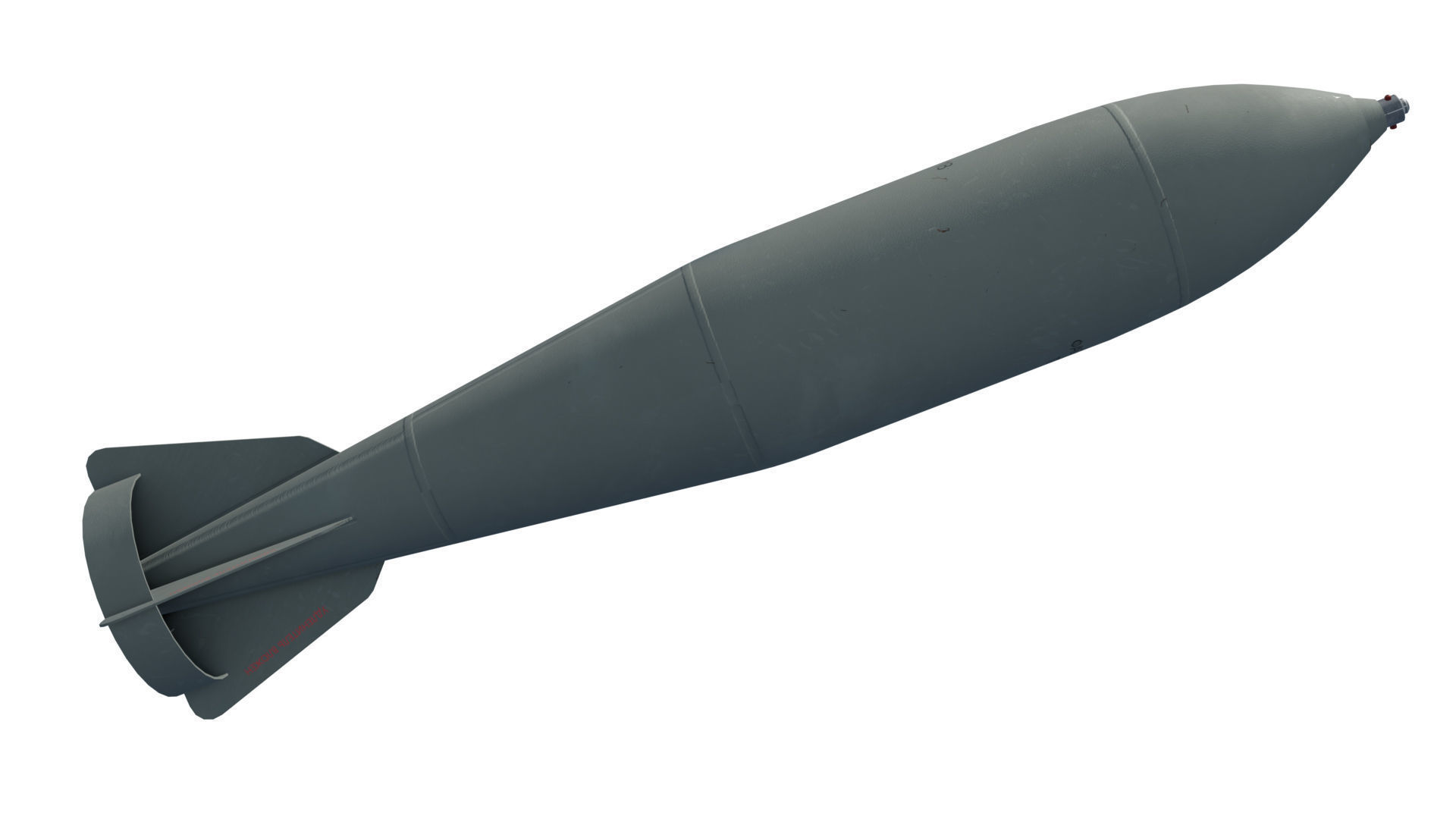 FAB500-M62 Soviet Russian Aircraft Bomb Game Ready PBR Low-poly 3D model_11