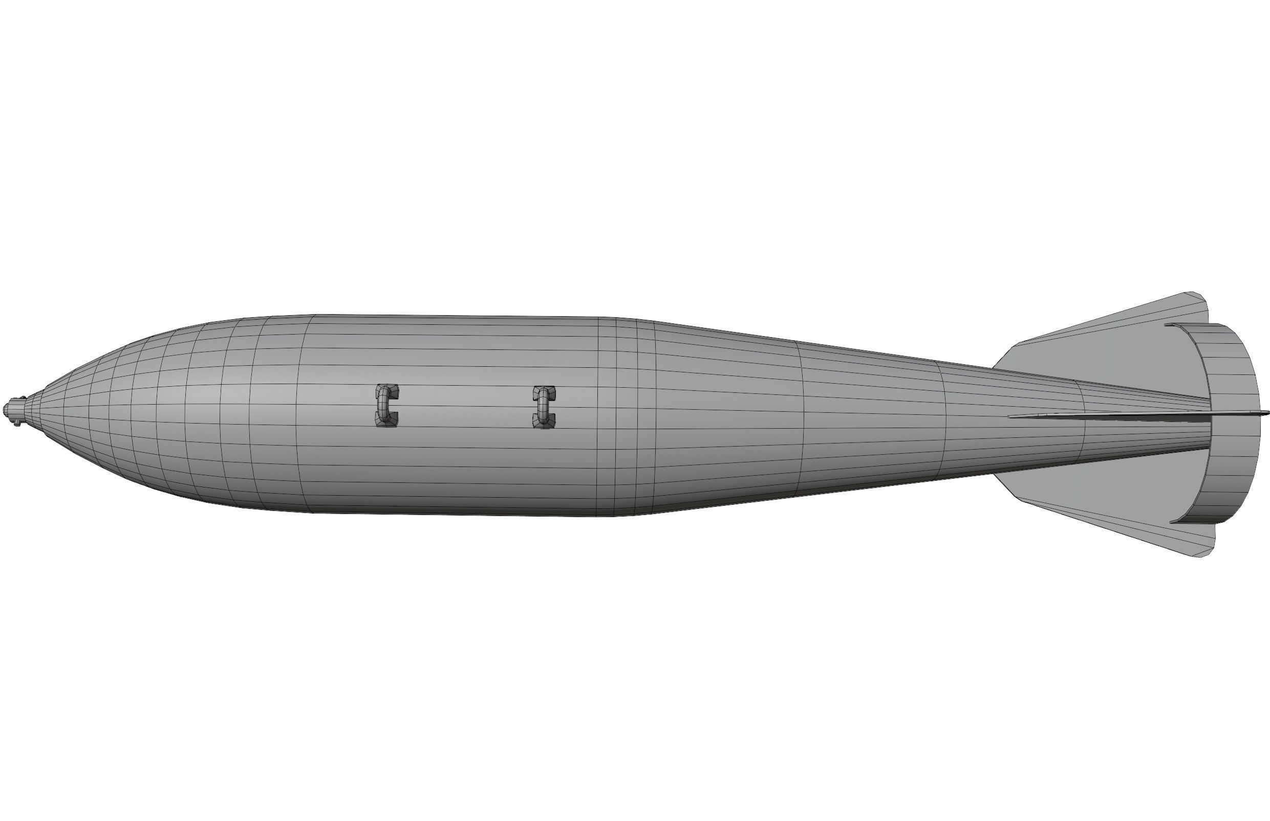 FAB500-M62 Soviet Russian Aircraft Bomb Game Ready PBR Low-poly 3D model_18