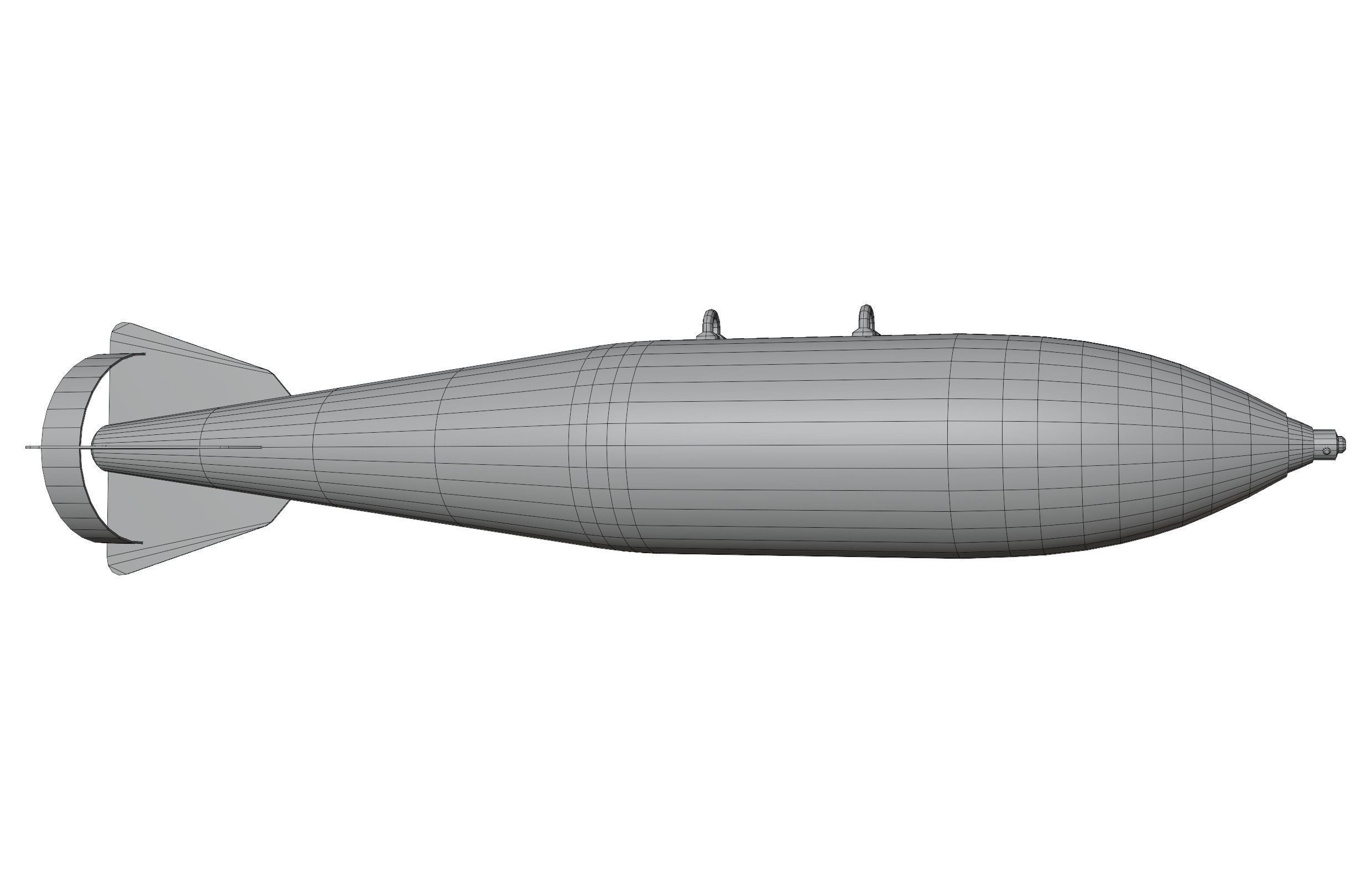 FAB500-M62 Soviet Russian Aircraft Bomb Game Ready PBR Low-poly 3D model_13