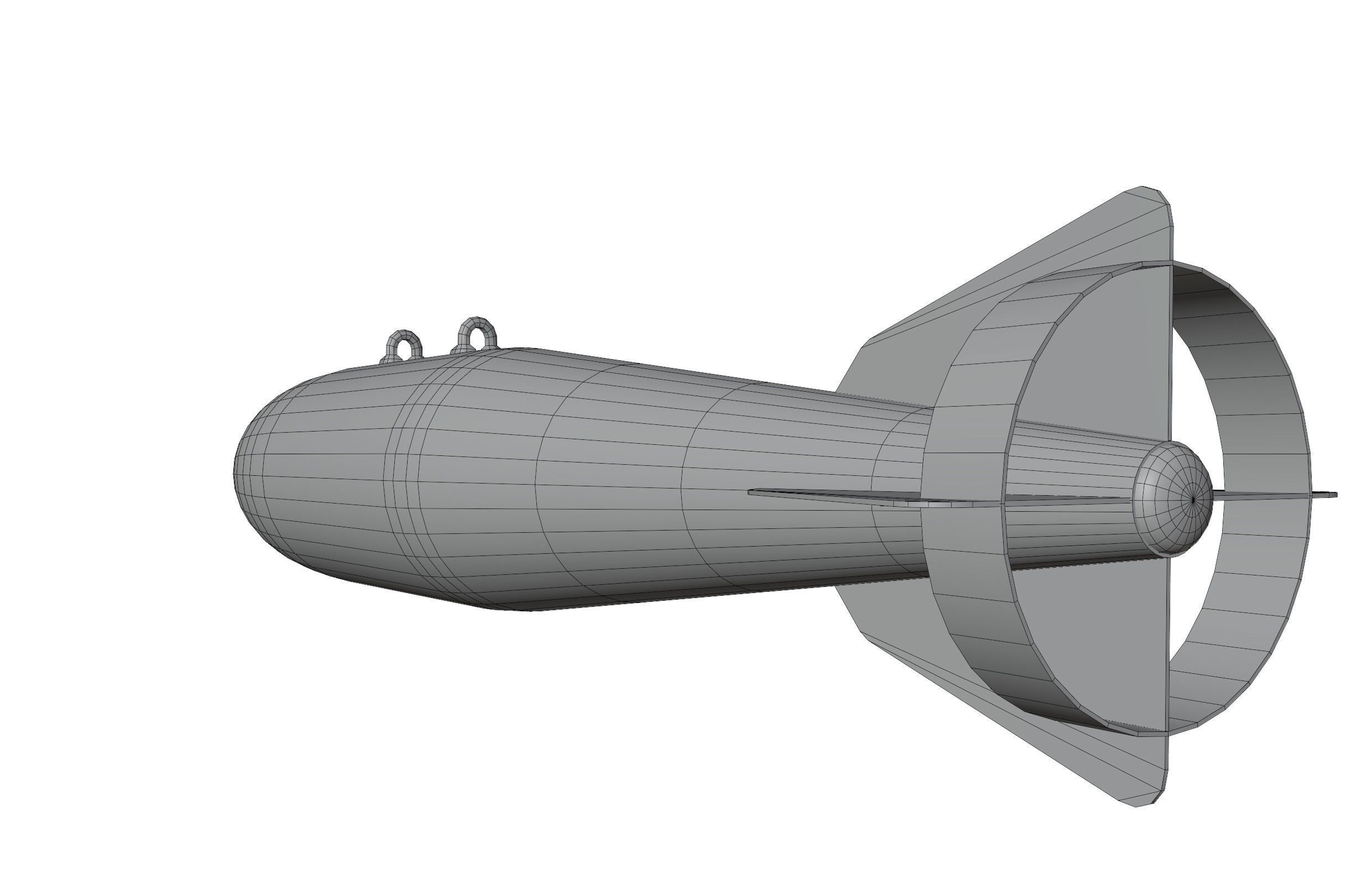 FAB500-M62 Soviet Russian Aircraft Bomb Game Ready PBR Low-poly 3D model_17