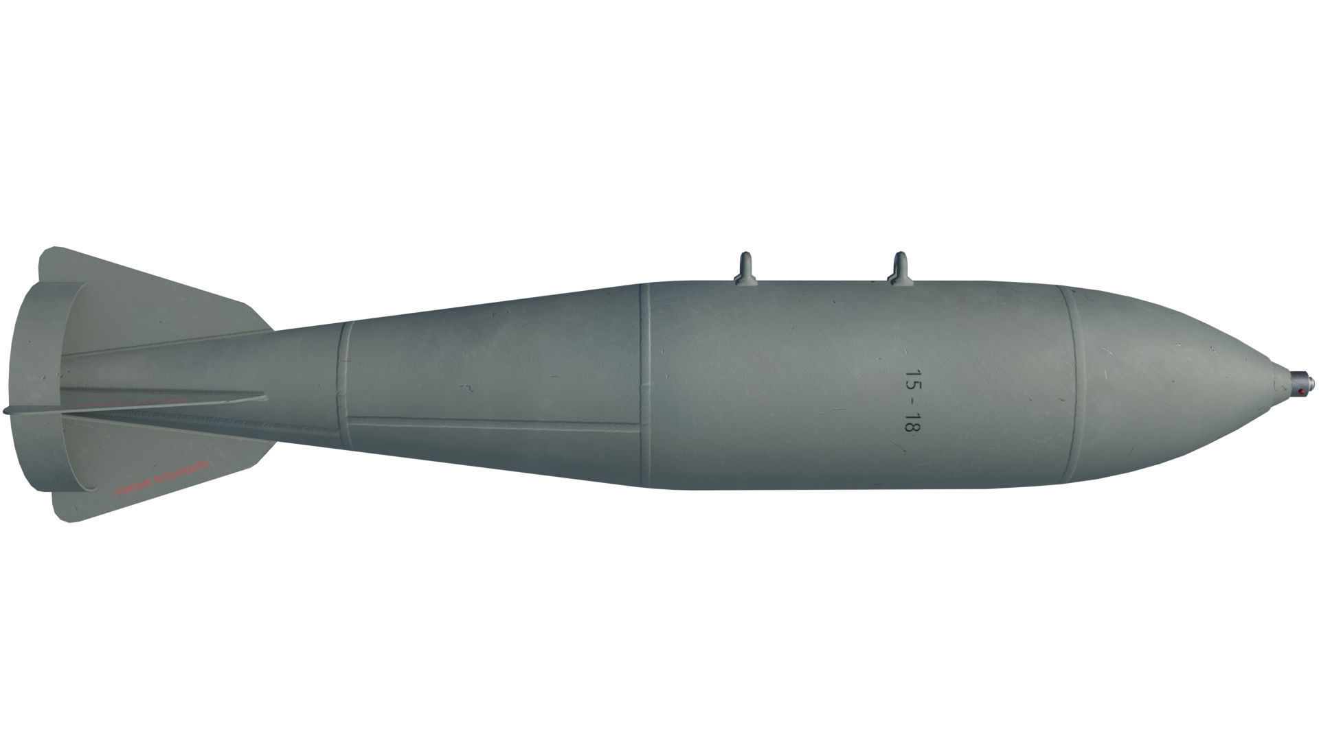 FAB500-M62 Soviet Russian Aircraft Bomb Game Ready PBR Low-poly 3D model_9