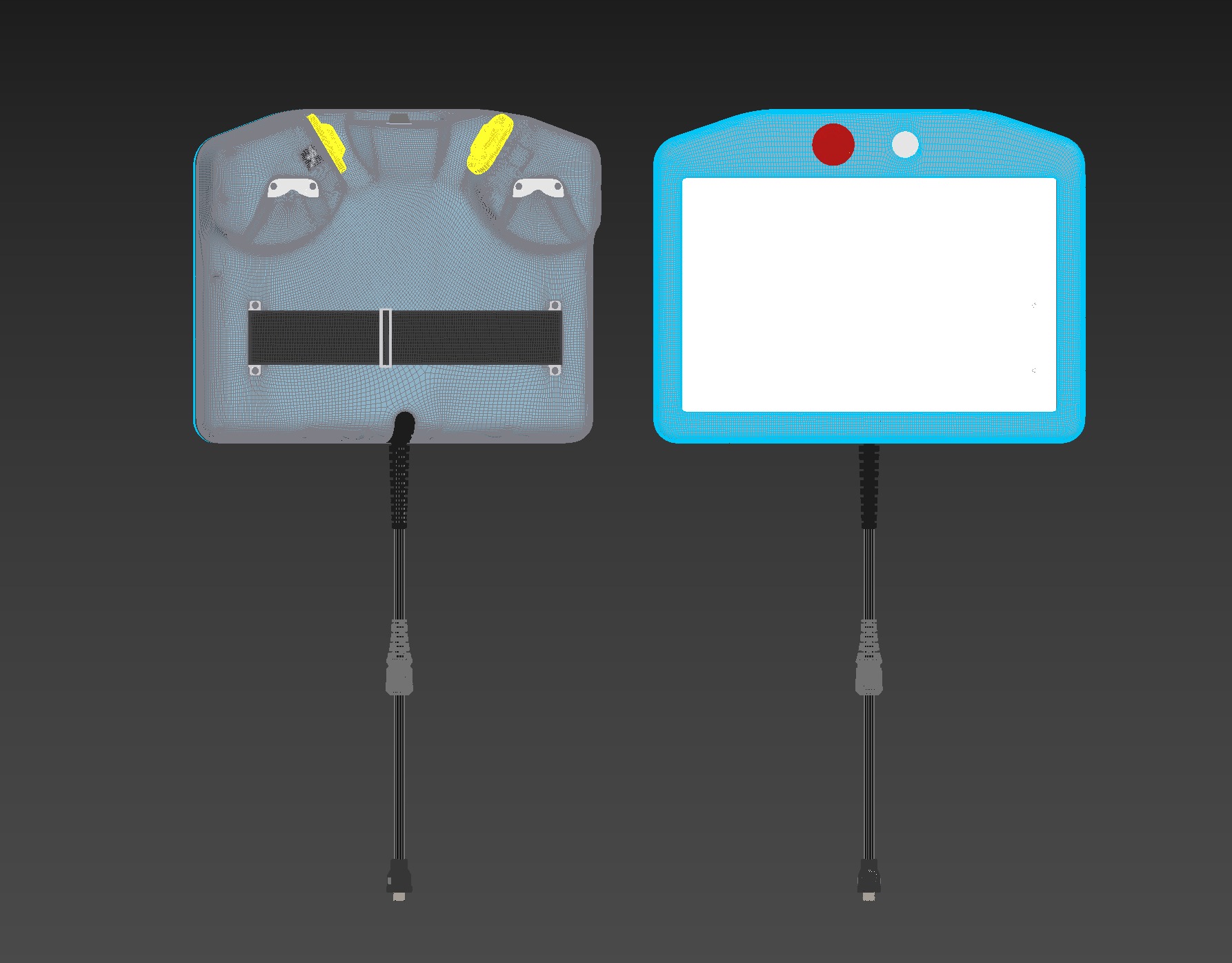 robot Teach Pendant 3D model_1