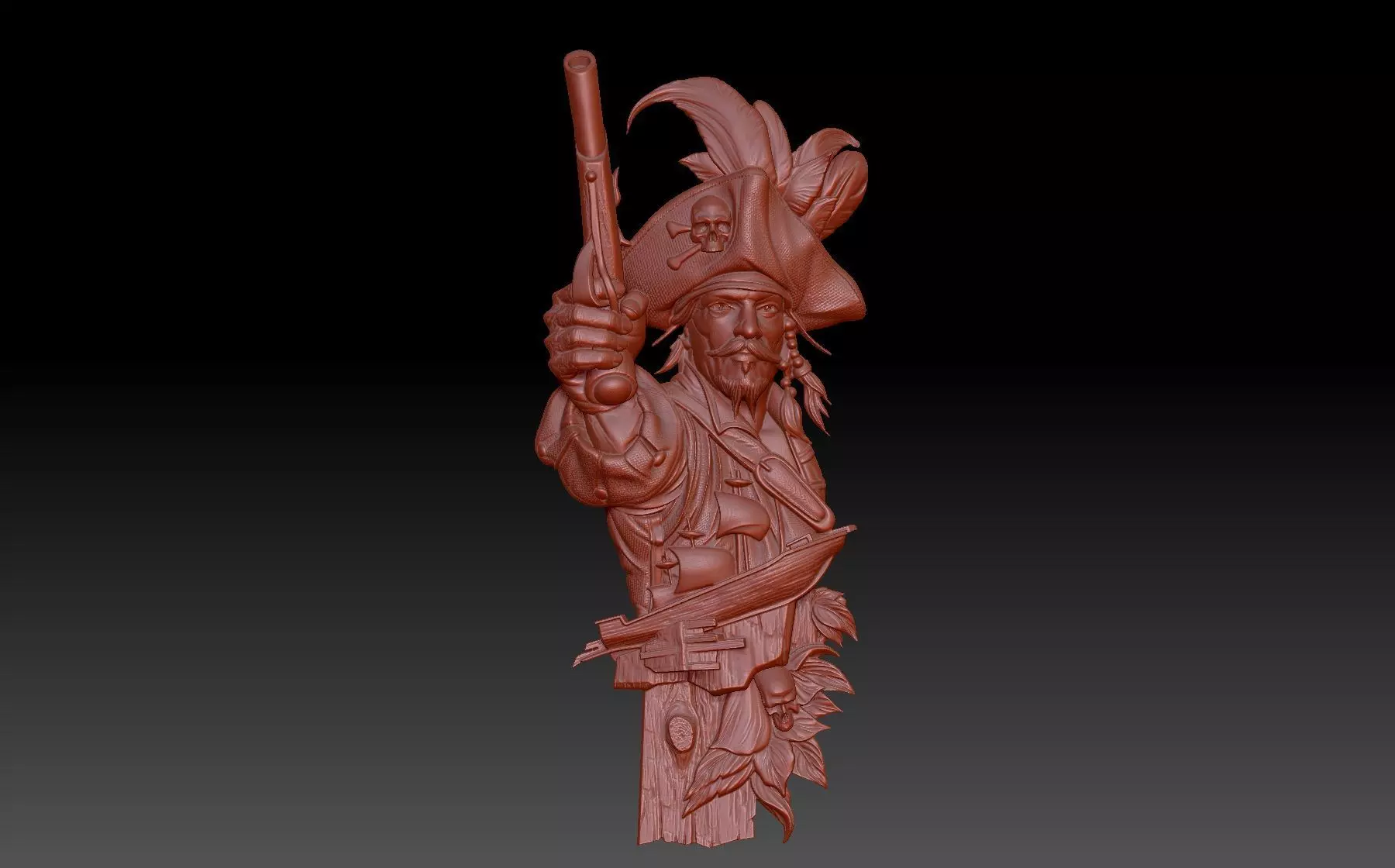 Pirate 3D print model_0