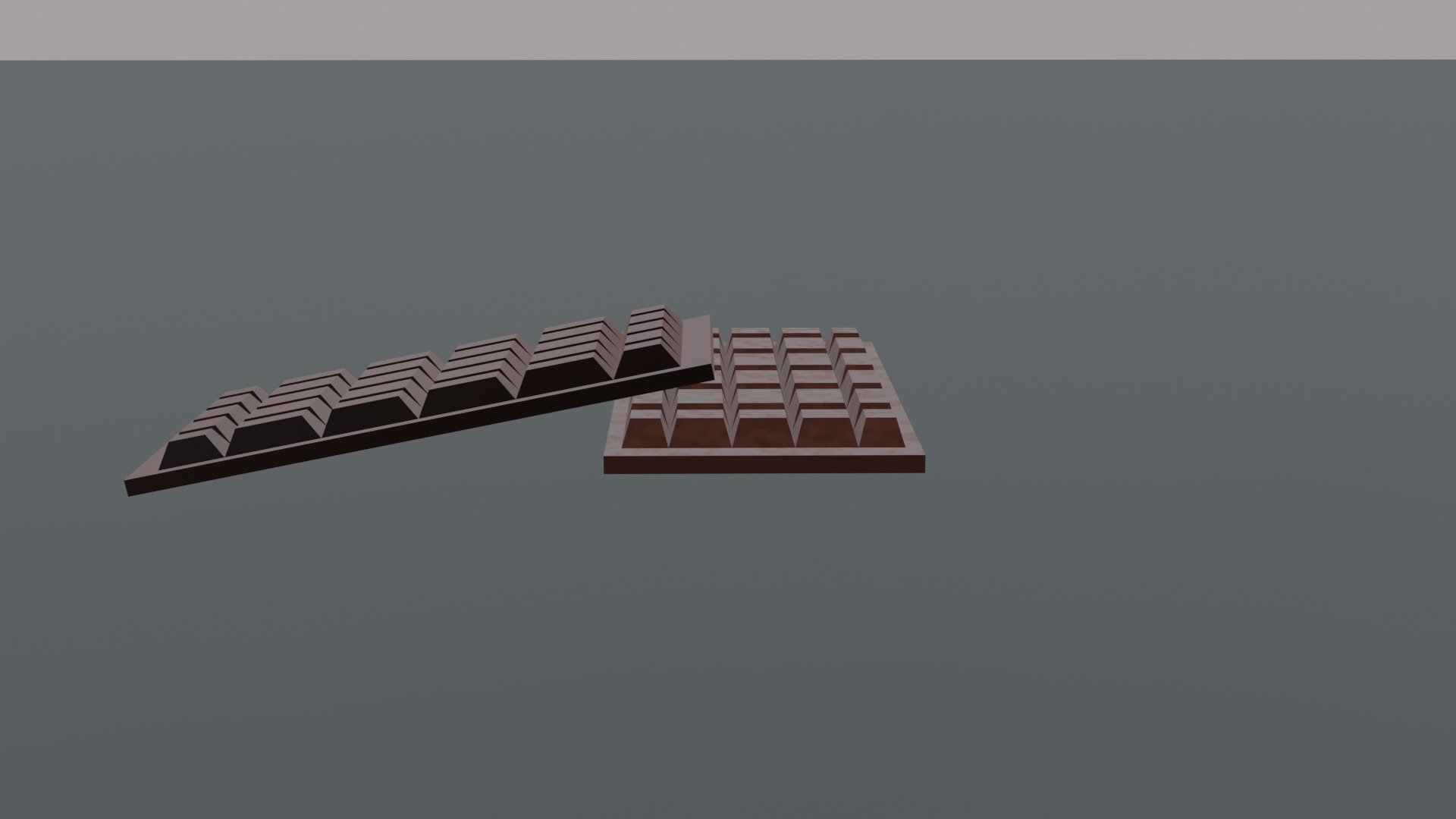 chocolate bar Low-poly 3D model_1